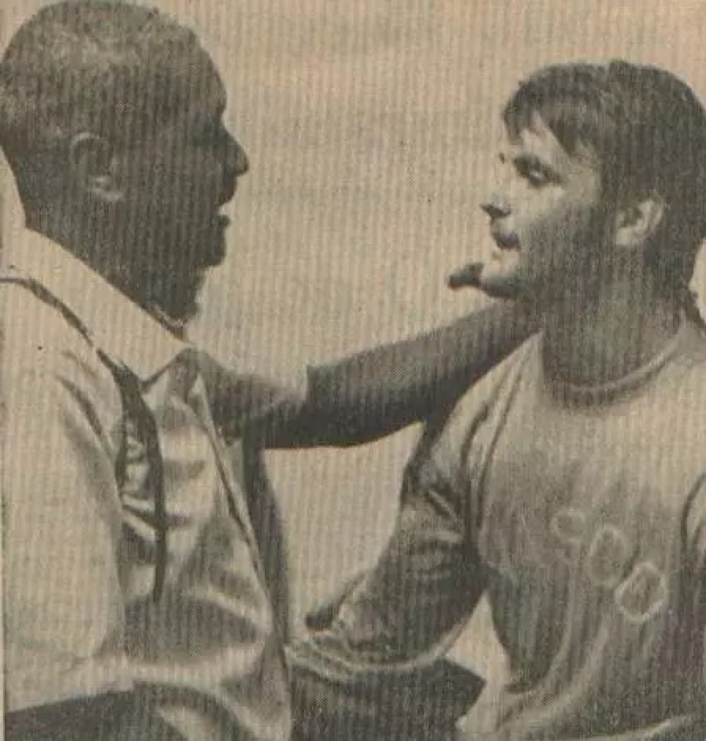 Valdir foi consolado por Barbosa, um dos maiores goleiros brasileiros | Foto:Arquivo pessoal/reprodução
